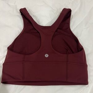 lululemon athletica Dark Red Sports Bra